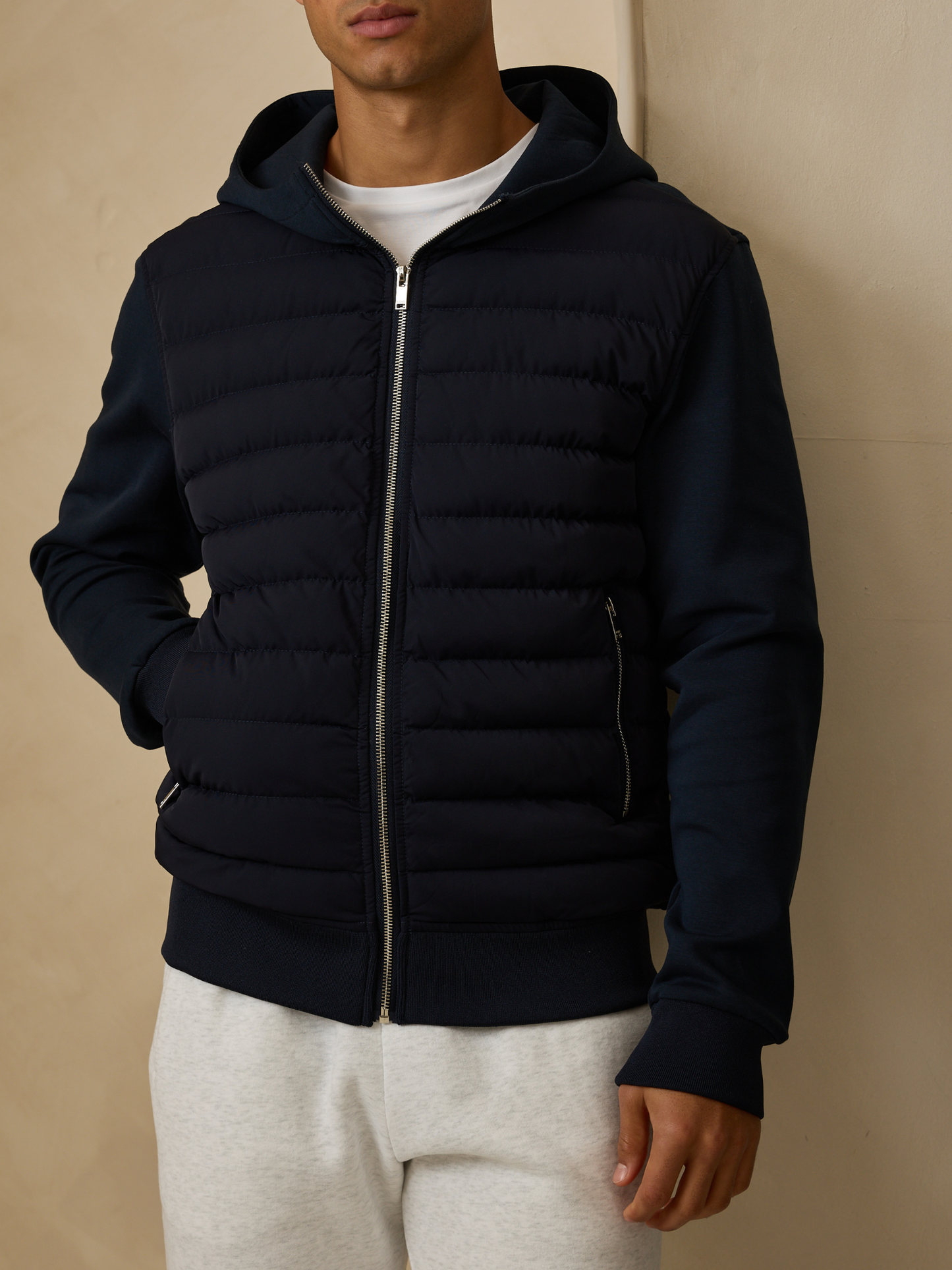 Hybrid Quilted Hooded Jacket