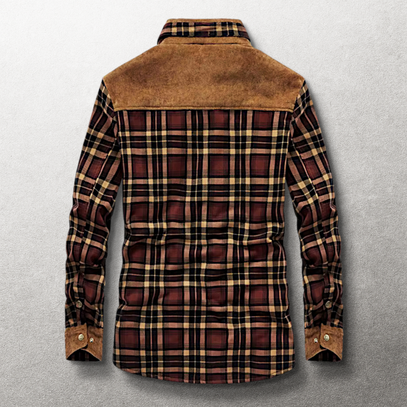Buffalo Ridge Sherpa-Lined Flannel & Corduroy Jacket