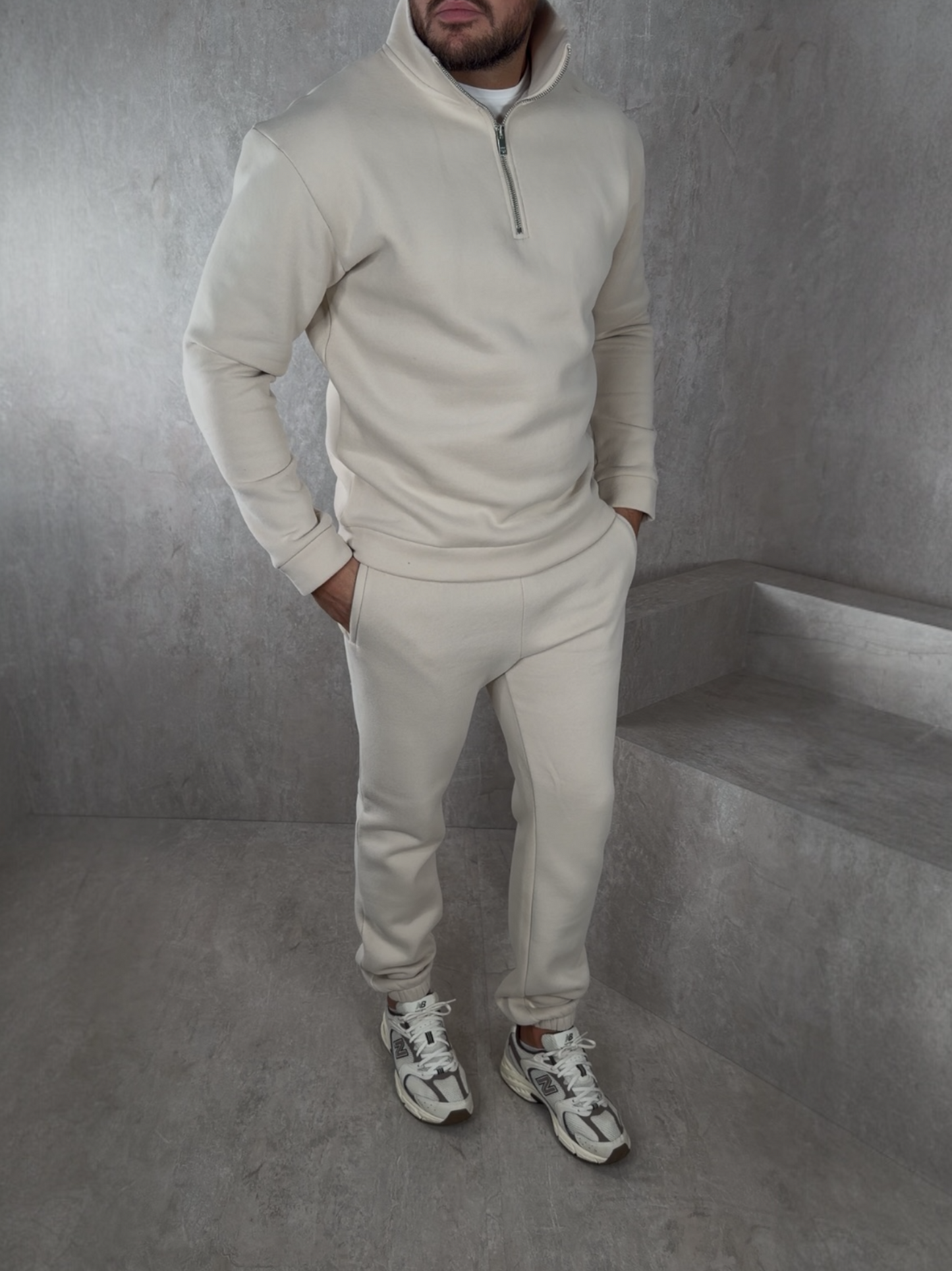 Half-Zip Relaxed Fit Tracksuit