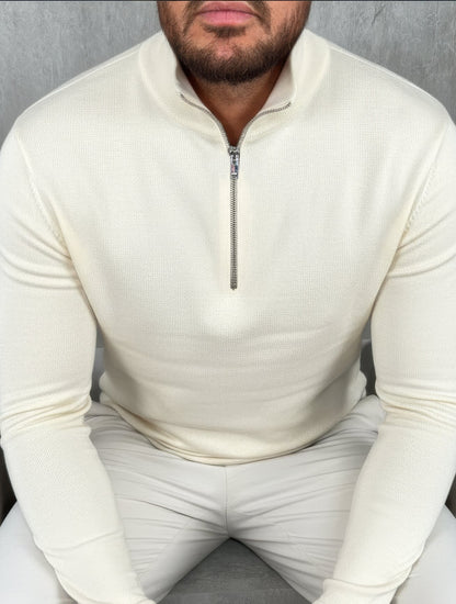 Fine Knit Half Zip Jumper