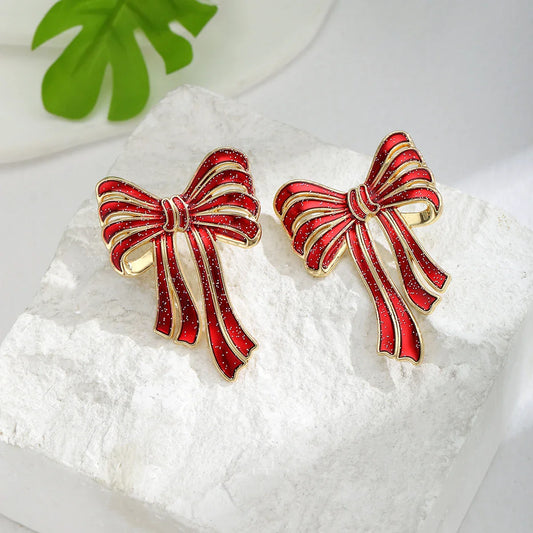 Christmas Bow Earrings